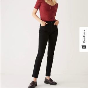 NWT Frank and Oak High Rise Kim Slim Fit Jean in Black